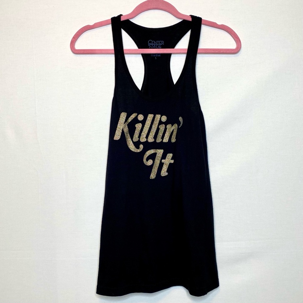 “Killin’ It” black workout tank ⚡️🖤